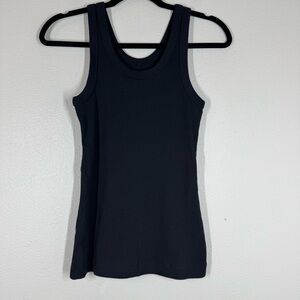 Everlane Organic Cotton Ribbed Tank Top Black Basics Women’s Size XS
